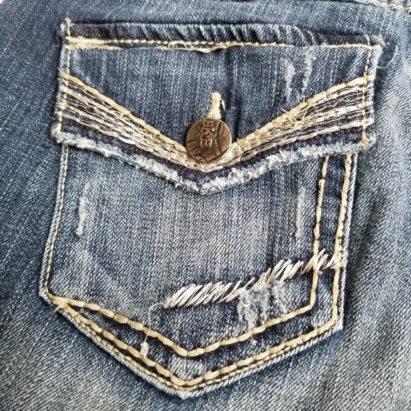 BKE Sabrina Bootcut Jeans 28 Medium Wash Y2K Cowgirl Western Low Rise Vintage - Picture 6 of 14